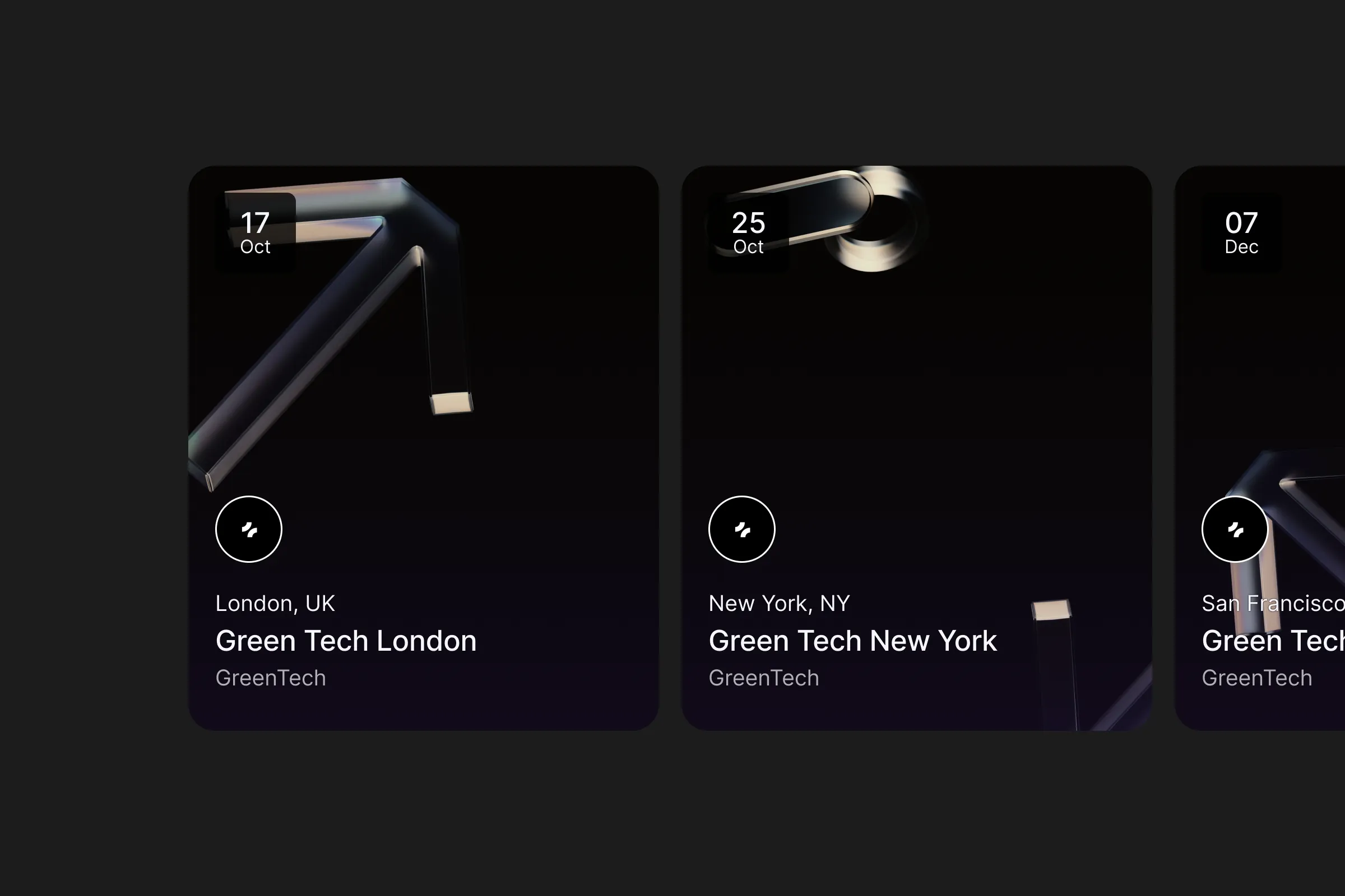 UI elements of event website editor